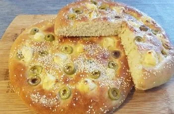 Receta de pan con queso