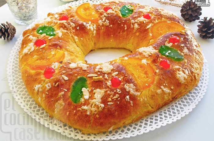 Roscón de reyes español Receta de roscón de reyes