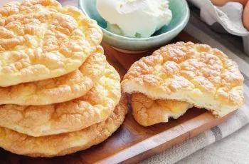 Receta de pan nube o pan sin harina