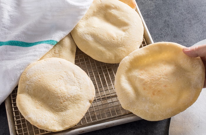 Pan Pita o de oriente medio Receta de pan pita