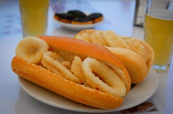Receta de bocadillo de calamares